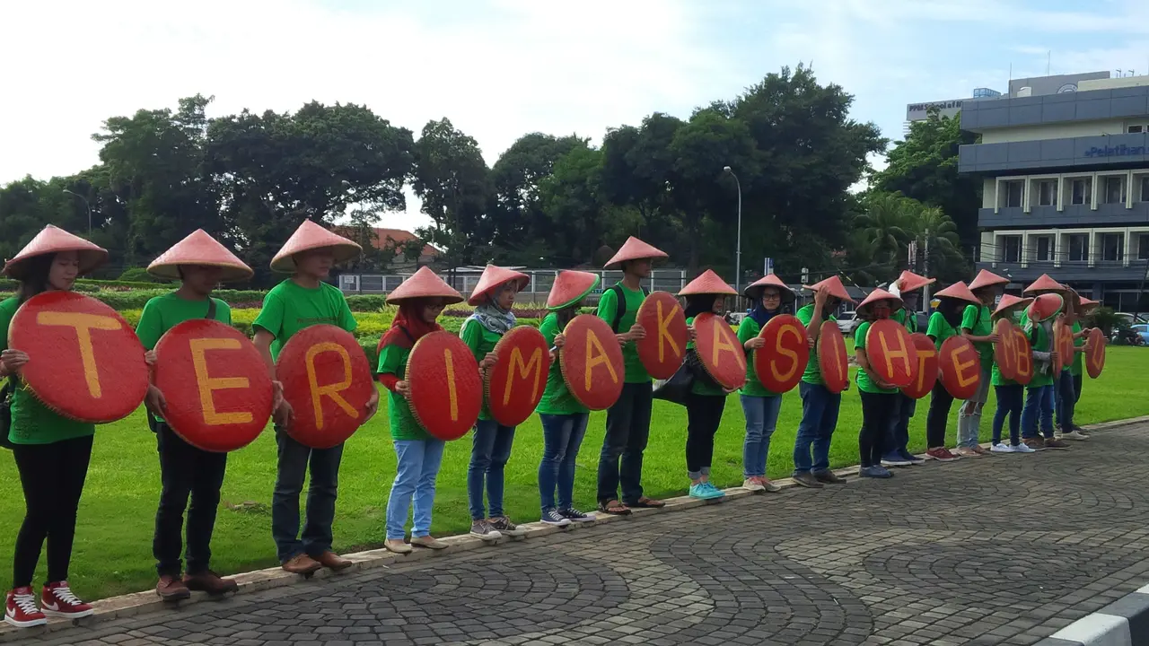 Aksi Terima kasih tembakau dari Komunitas Kretek