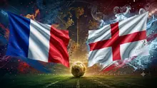 Ilustrasi Timnas Prancis Vs Inggris di perebutan peringkat ketiga Piala Dunia 2026. (Bola.com/AI)
