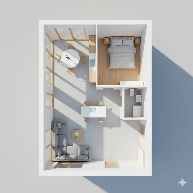 Desain Rumah Minimalis di Lahan 5x10 Meter