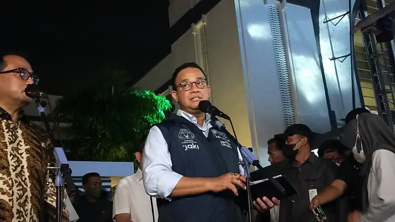 Gubernur DKI Jakarta Anies Baswedan saat membuka kembali kawasan Kota Tua Jakarta