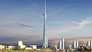 Arab Saudi dalam proses membangun gedung pencakar langit bernama Kingdom Tower. Gedung ini digadang-gadang menjadi yang tertinggi di dunia dengan ketinggian lebih dari 1 km. (www.theguardian.com)