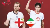 Piala Dunia 2022 - Head to Head Inggris vs Iran&nbsp;(Bola.com/Bayu Kurniawan Santoso)