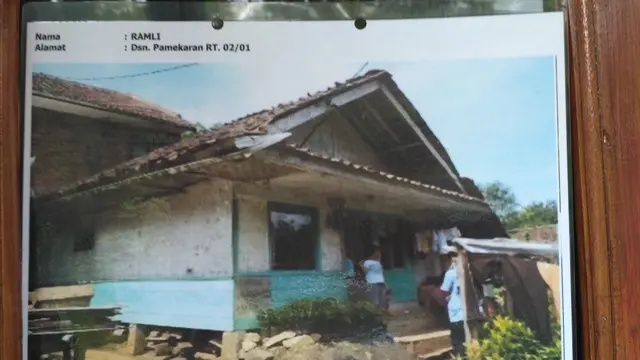 Penampakan rumah yang dapat bantuan program bedah rumah Kementerian PUPR