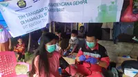 Tim Tanggap Darurat ANTAM di Kabupaten Mamuju.