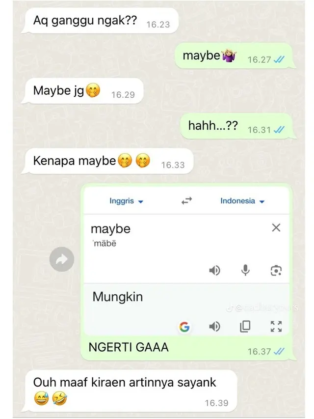 7 Chat Lucu Salah Paham Netizen Pakai Bahasa Inggris, Bikin Ngakak