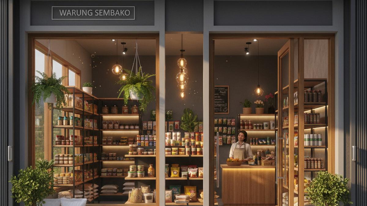 7 Ide Desain Warung Sembako dengan Etalase Kaca Minimalis, Rapi dan Hemat Ruang