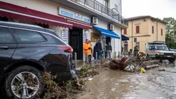 Badai Ciaran menghantam Tuscany, Italia pada tanggal 2 November 2023. (Federico SCOPPA/AFP)