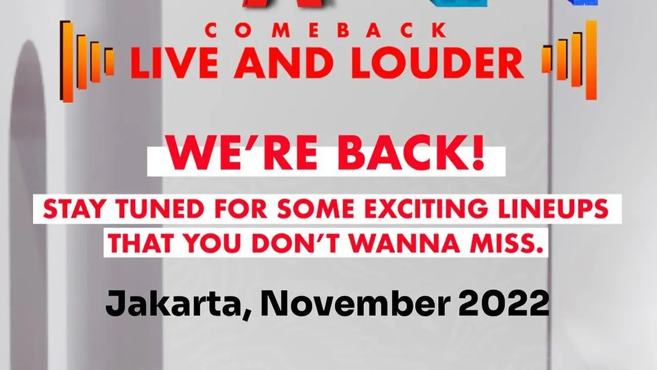 Pengumuman Kembalinya Soundrenaline 2022