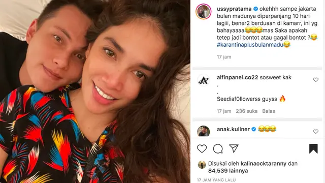 10 Hari Karantina Bareng Andhika Pratama, Ussy Sulistiawaty Malah Khawatir