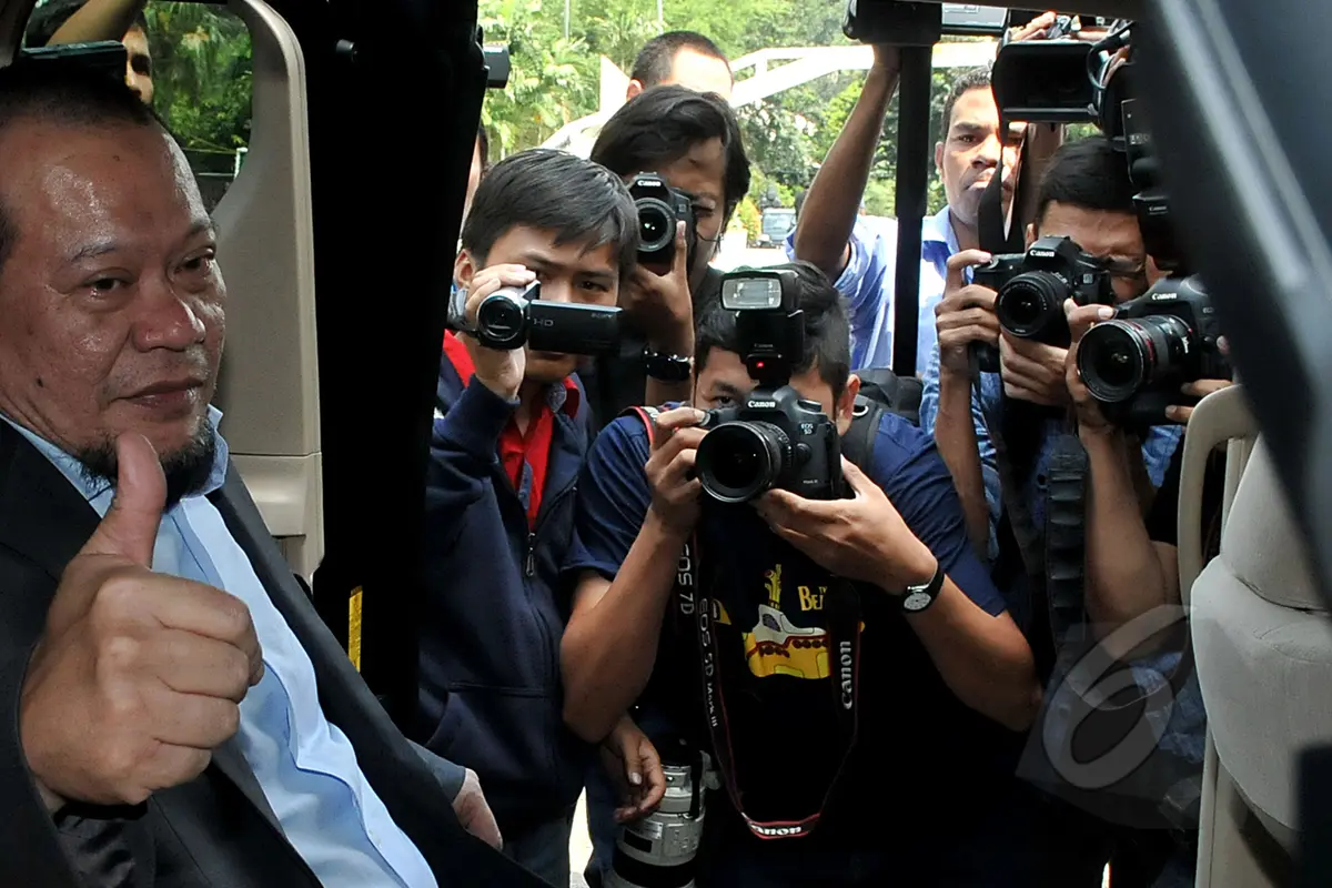 Dibekukan, Ketua Umum PSSI Datangi Kantor Menpora