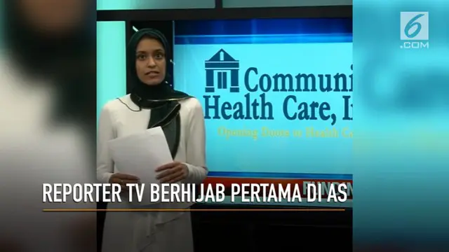 Tahera Rahman, menjadi reporter tv pertama yang mengenakan hijab di TV Amerika.
