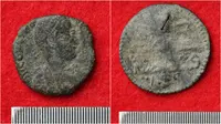 Koin tembaga Romawi Kuno dan Ottoman. Temuan koin-koin kuno menimbulkan pertanyaan tentang kemungkinan saling berkunjung dua peradaban itu di masa lalu. (Sumber Japan Times)