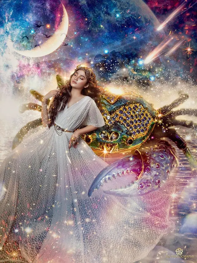 12 Pesona Seleb Saat Pemotretan Bertema Zodiak Ini Keren Banget