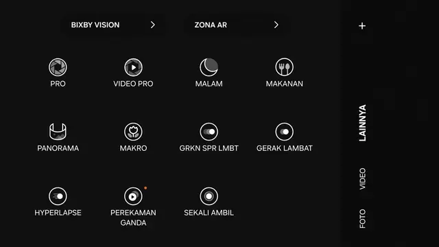 Pilihan Mode Malam di Galaxy A35 5G