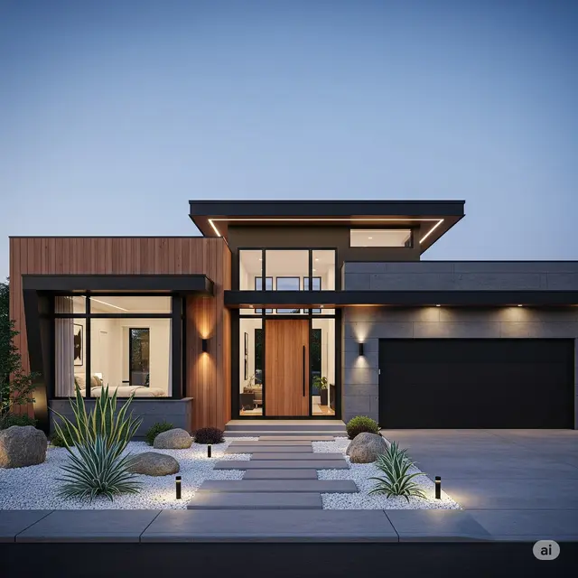 Model Rumah Minimalis Klasik Bergaya Mediterranean Contemporary