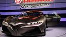 Toyota membuat salah satu mobil sedan dengan desain yang sangat sporty pada Tokyo Motor Show ke 44 di Jepang, Rabu (28/10/2015). Lebih dari 76 merk mobil ternama akan hadir di pagelaran ini. (REUTERS/Toru Hanai)