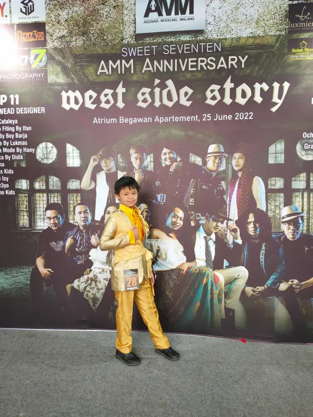 Muhammad Faza Aulia Rahadiyanto, model cilik penyandang down syndrome dari Malang