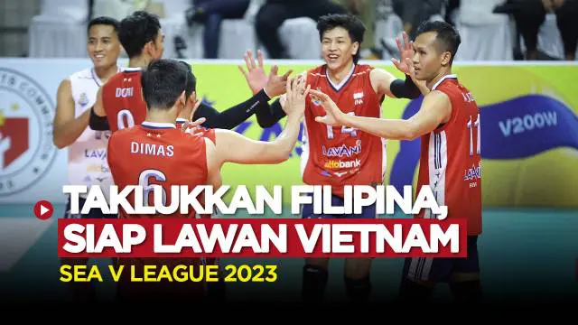 Berita video, Timnas Voli putra Indonesia berhasil menaklukkan Filipina 3-0 di laga perdana SEA V League 2023.