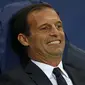 BANGGA - Massimiliano Allegri bangga semangat juang penggawa Juventus di laga melawan Manchester City. (Reuters / Carl Recine)