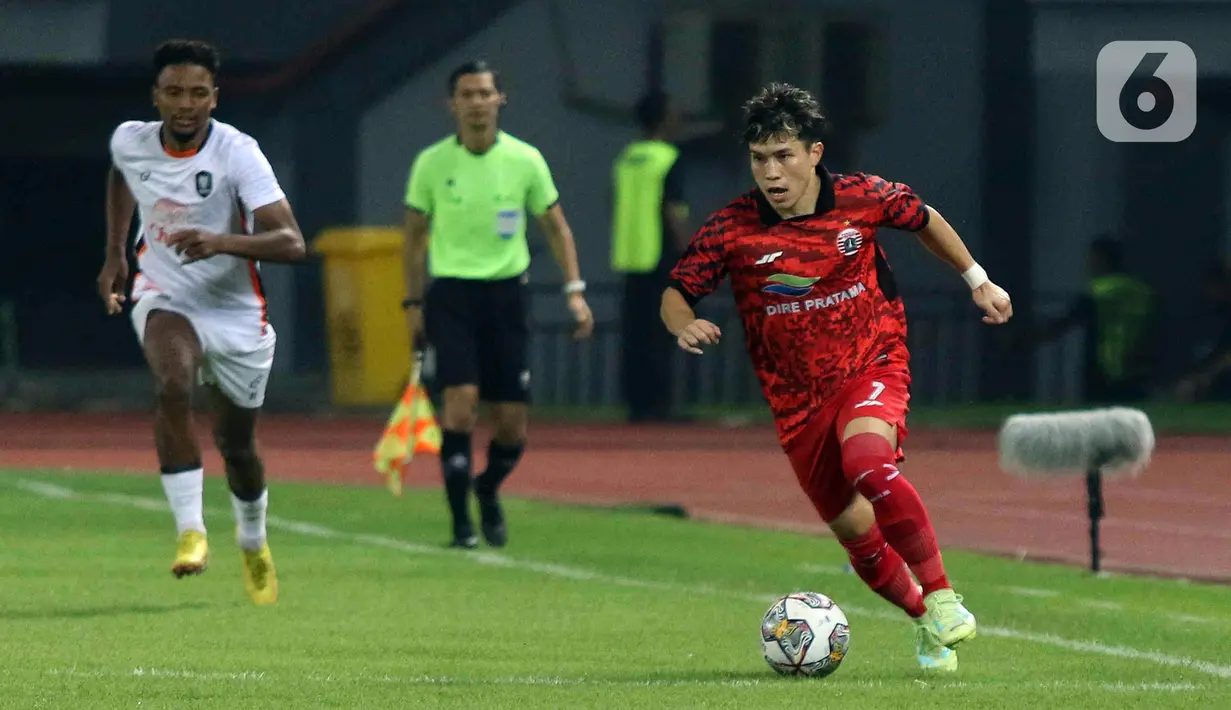 Kemenangan ini menjadi modal berharga bagi Persija untuk menghadapi Liga 1 2023/2024. Laga ini merupakan pemanasan terakhir pasukan Thomas Doll sebelum liga bergulir mulai 1 Juli 2023. (Liputan6.com/Herman Zakharia)