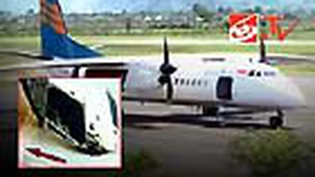 Mesin Terbakar, Pesawat Merpati Kembali Mendarat