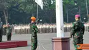 Citizen6, Cilangkap:  Kababinkum TNI Mayor Jenderal TNI S. Supriyatna, menjadi Irup pada upacara bendera tujuh belasan yang diikuti oleh segenap personel TNI baik militer maupun PNS di Lapangan Upacara Mabes TNI Cilangkap, Jakarta, Senin (17/9). (Pengirim