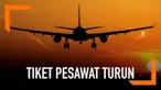 Pemerintah tetapkan tarif batas atas tiket pesawat turun antara 12 persen sampai 16 persen.