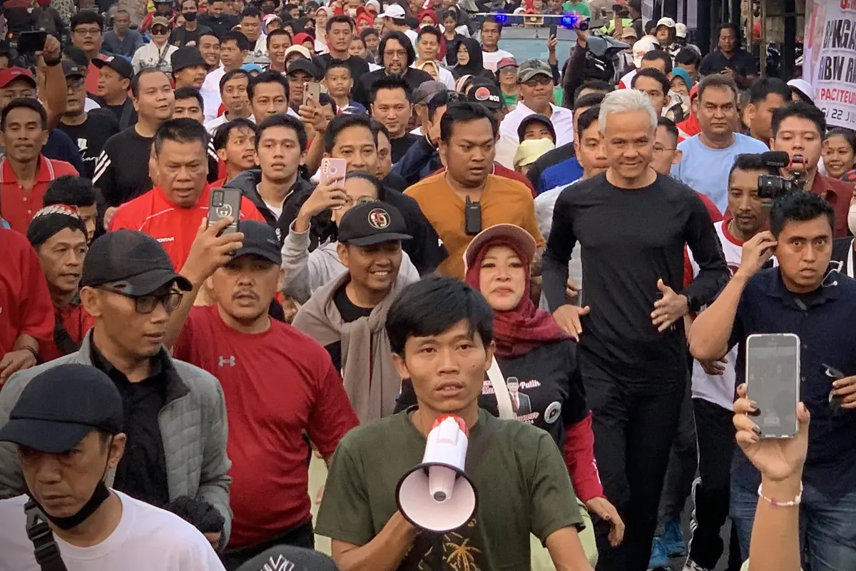 Ganjar Pranowo Lari Pagi di Bogor