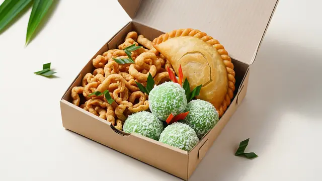 Kreasi Jajanan Pasar dalam Kemasan Kotak Kecil Karton