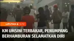 Kapal Pelni KM Umsini tujuan Surabaya - Jakarta, terbakar Minggu pagi. Penumpang panik saat asap pekat menyelimuti kapal dan pelabuhan.