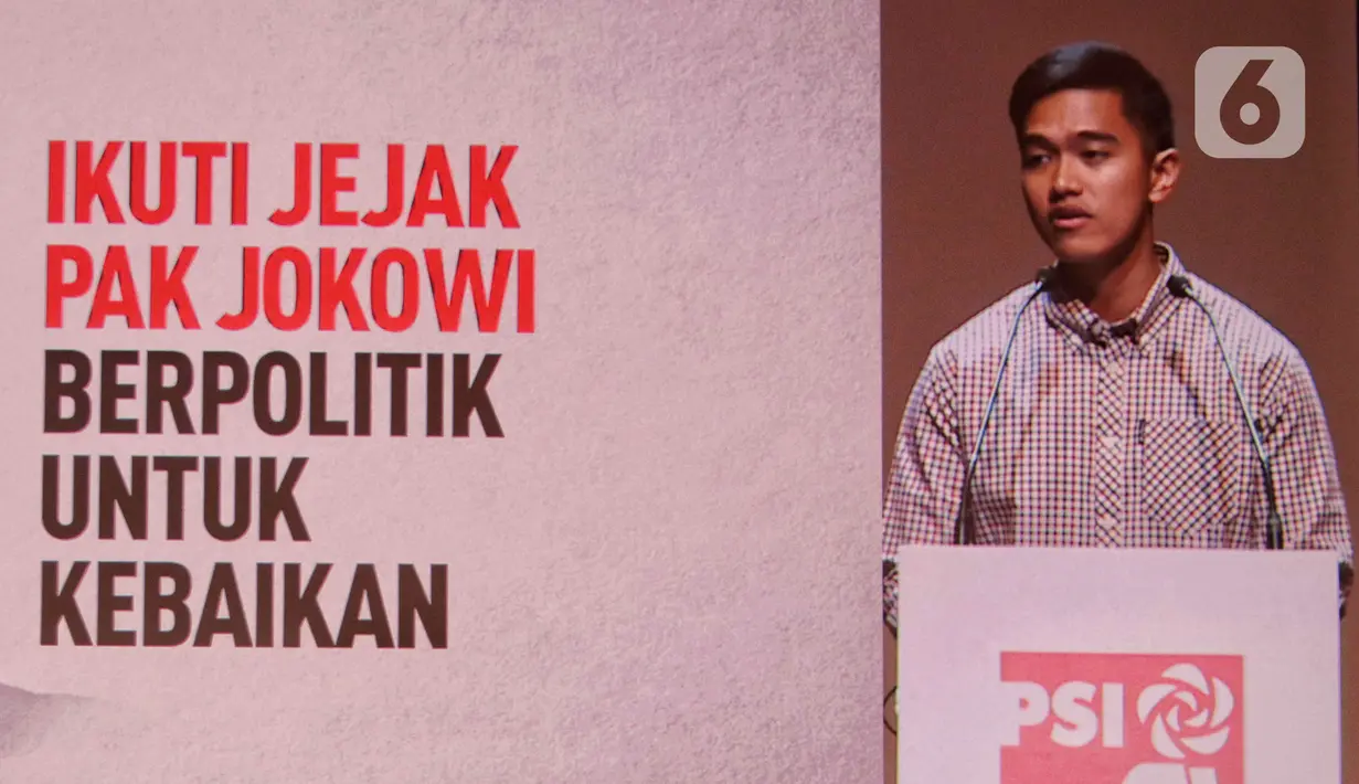 Dalam pidatonya, Kaesang mengungkap alasannya terjun di dunia politik. (Liputan6.com/Angga Yuniar)