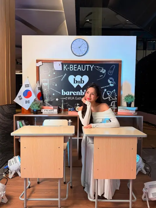 Jadi brand ambassador brand makeup Kora, Beby Tsabina pancarkan aura cantik ala KPop Idol [@bebytsabina]