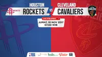 Jadwal NBA, Houston Rockets Vs Cleveland Cavaliers. (Bola.com/Dody Iryawan)