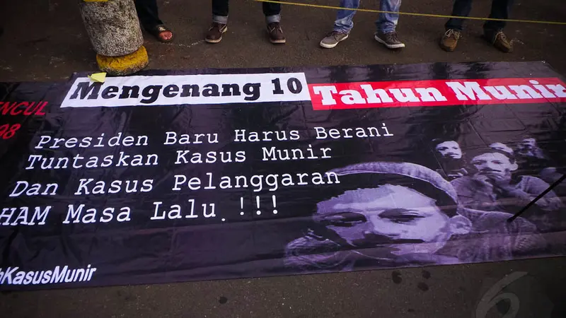 Peringatan 10 Tahun Tewasnya Munir, Aktivis Melawan Lupa