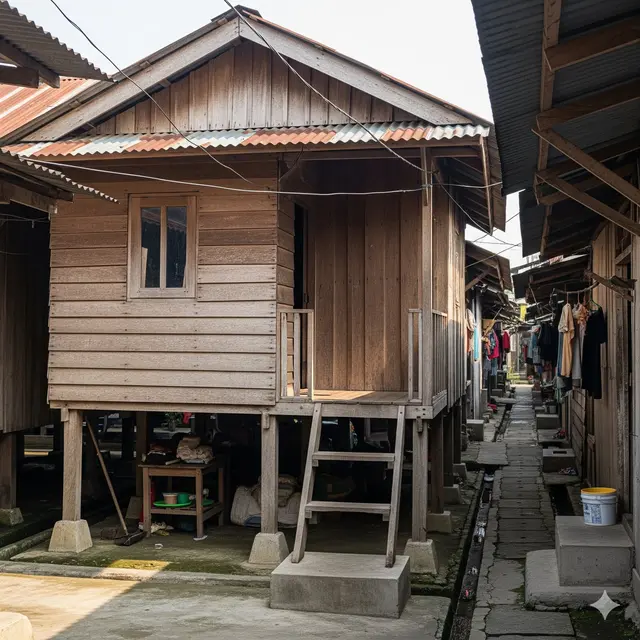 Rumah Panggung Mini Kayu