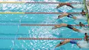 Tercatat sebanyak 1.600 atlet Akuatik terbaik dari seluruh penjuru Indonesia, ambil bagian dalam 7th Indonesia Open Aquatic Championships 2025. (Bola.com/M Iqbal  Ichsan)