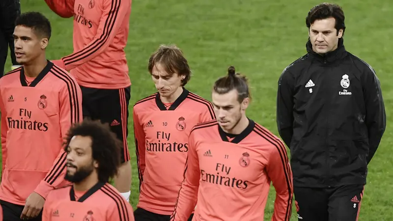 Latihan Real Madrid Vs AS Roma