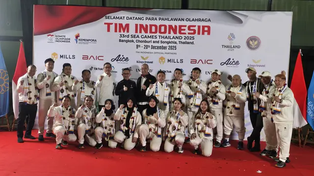 Kepulangan atlet angkat besi Indonesia dari SEA Games 2025