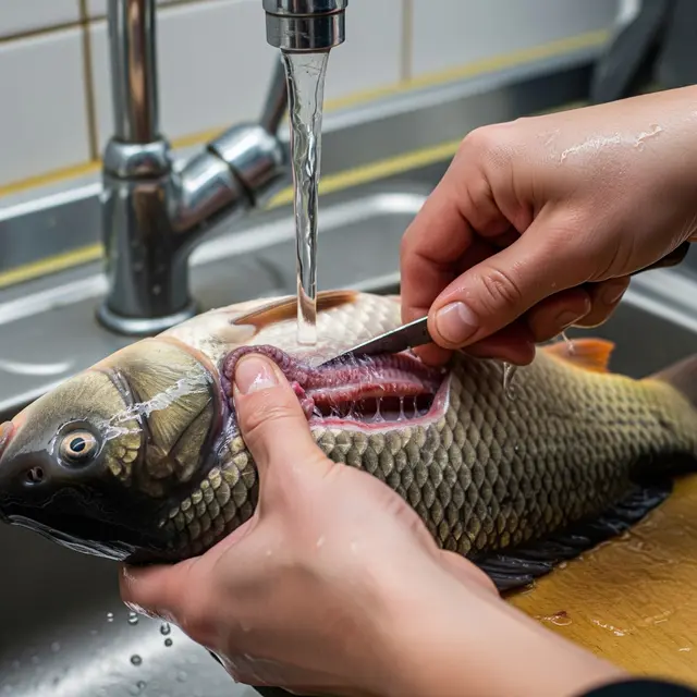 Pembersihan Ikan yang Tepat dan Menyeluruh (Image by Gemini AI)