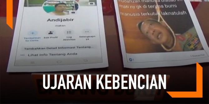 VIDEO: Pria di Makassar Sebar Gambar Kapolri Digantung