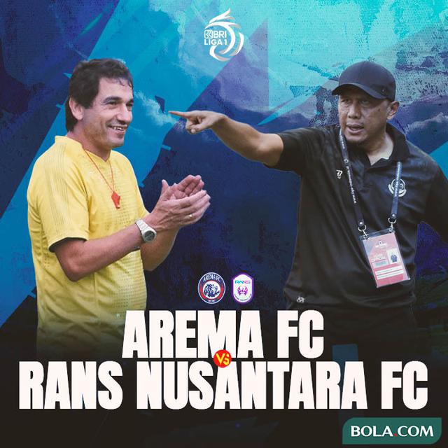 Liga 1 - Duel Pelatih - Arema FC Vs RANS Nusantara