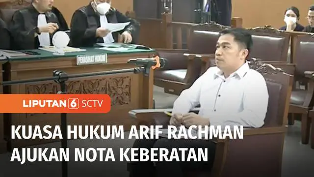 VIDEO: Terdakwa Arif Rachman Ajukan Nota Keberatan atas Dakwaan Jaksa Penuntut Umum