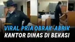 Aksi nekat tersebut ditengarai karena ia merasa kekurangan proyek dari Pemkab Bekasi.