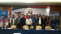 Konferensi pers Kejuaraan Nasional PBSI 2015 di Hotel Sultan, Jakarta, Senin (7/12/2015). (Bola.com / Imelia Pebreyanti)