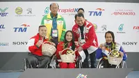 Cabang olahraga renang berhasil melampaui target yang dibebani di ASEAN Para Games 2017 setelah meraih 13 medali emas. (dok. APG Indonesia)