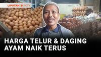 Pembeli dan Pedagang Mengeluhkan Harga Telur yang Terus Merangkak Naik