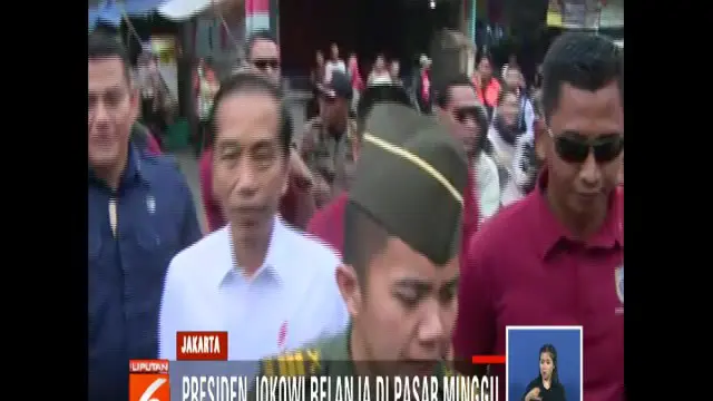 Jokowi membeli aneka kebutuhan dapur seperti 1 kilogram ikan gabus, dua ekor ayam, dan 4 kilogram buah kendondong.