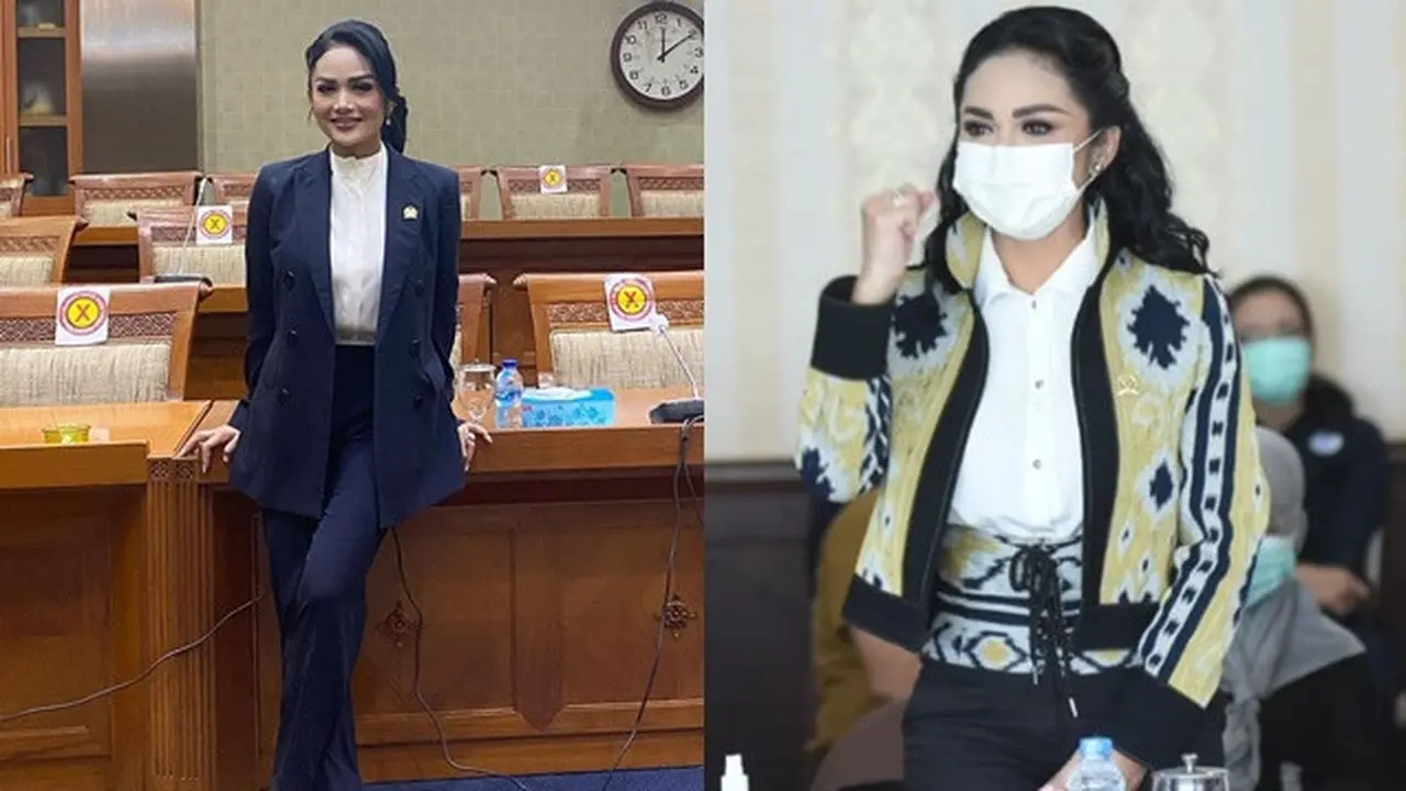 6 Gaya Krisdayanti saat Ngantor di DPR, Curi Perhatian