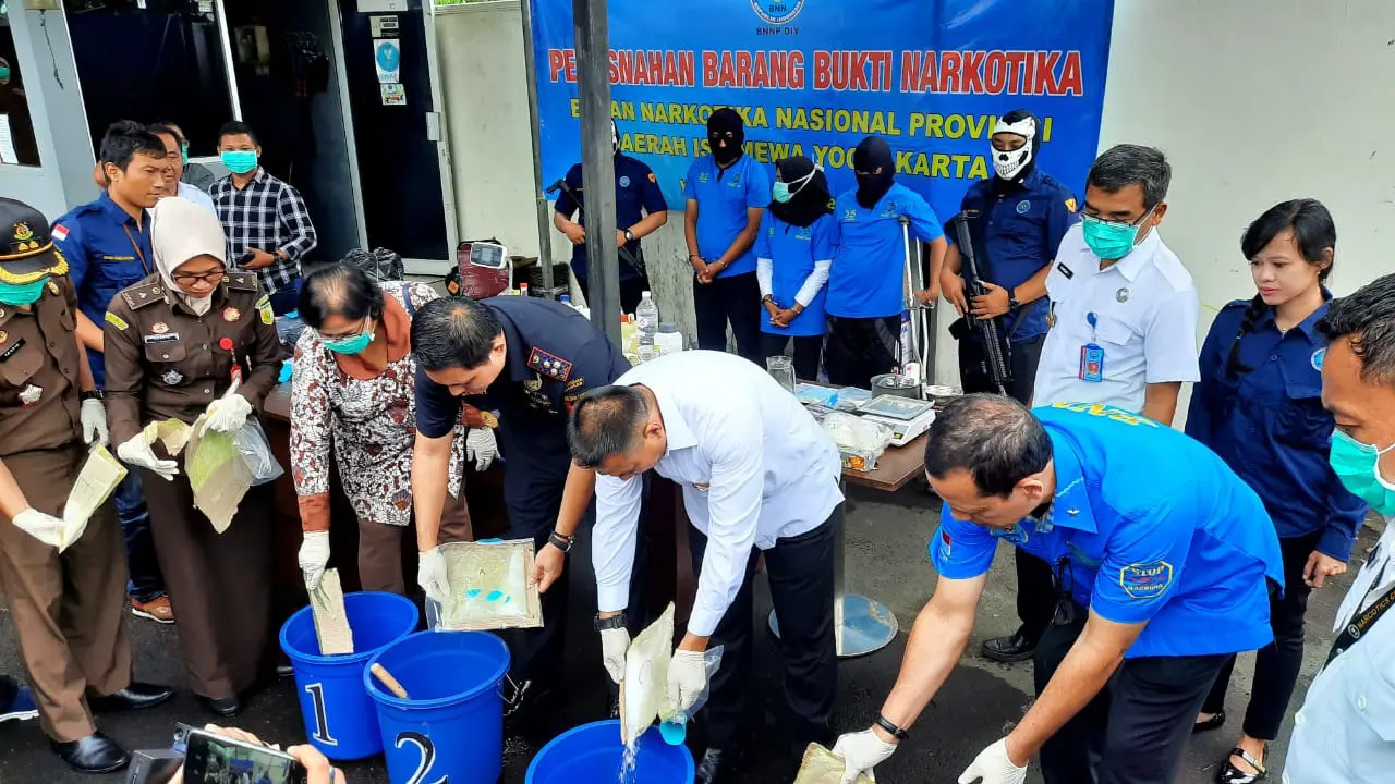 Bea Cukai Bersama BNN dan Kepolisian Musnahkan Puluhan Kilo Narkotika