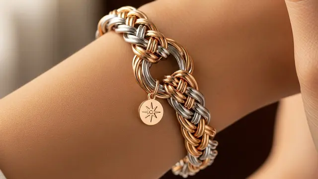 Gelang Anyam Kombinasi Warna
